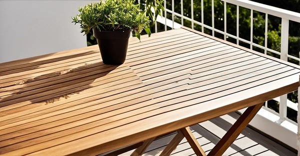 Table pliante balcon : le mobilier idéal pour vos étés en plein air